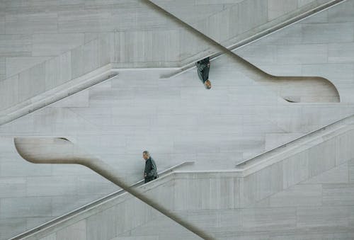 Optical Illusion Photo of Man on Stairs