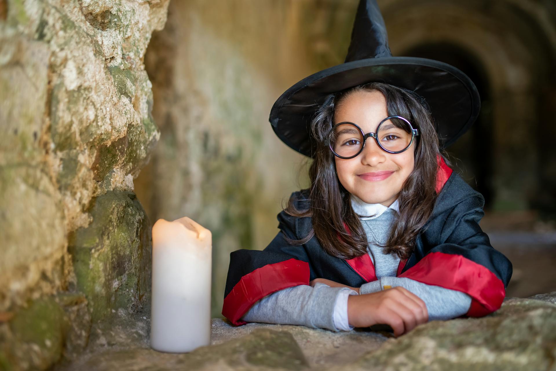 Photo of a Girl in a Harry Potter Costumer