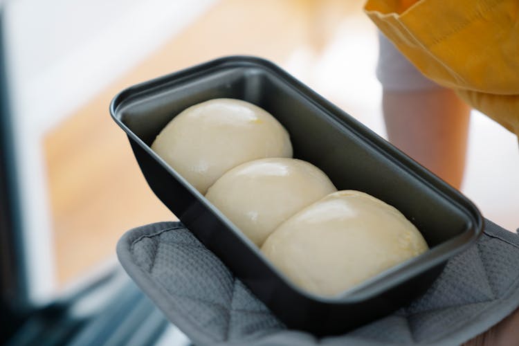 Dough In A Baking Tray 