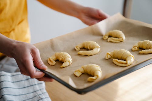 Photos gratuites de aliments, croissants, cru