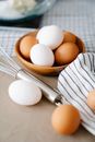 Fresh Eggs on the Table