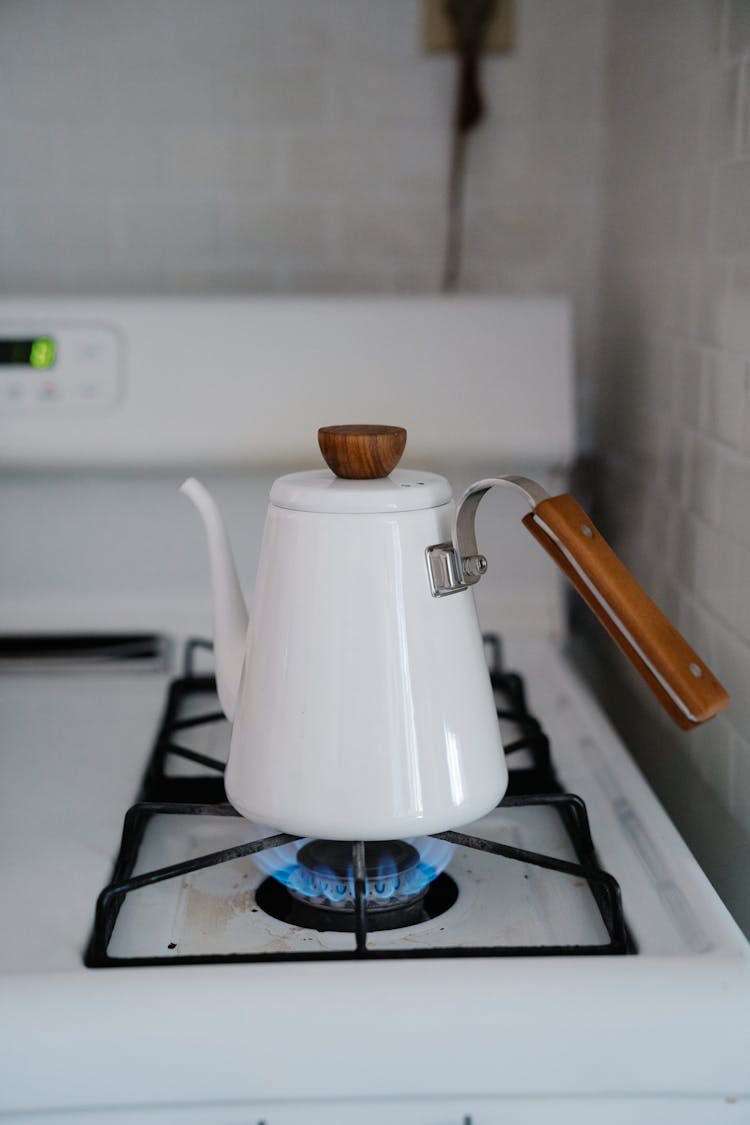 Kettle On A Stove 