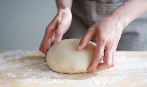 preparing dough for recipe