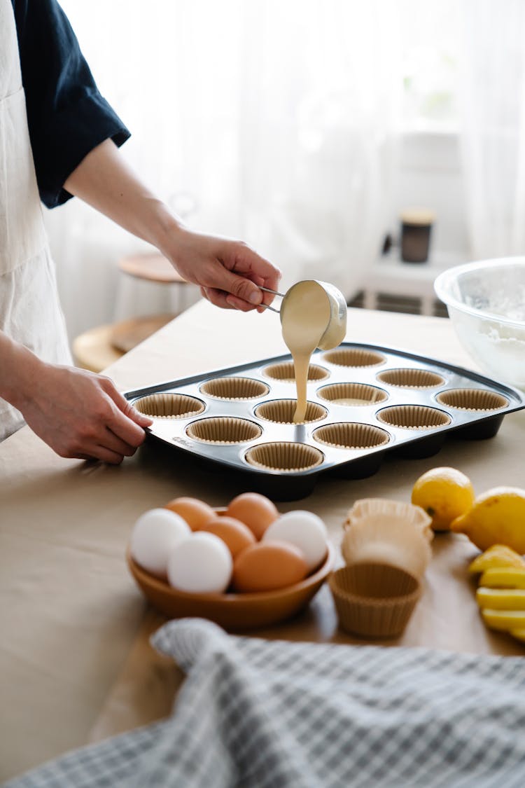 Cooking Cakes On Table