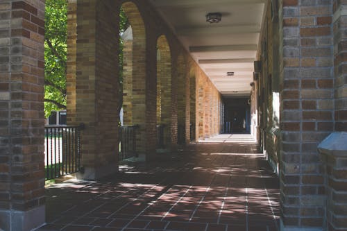 Brown Concrete Hallway