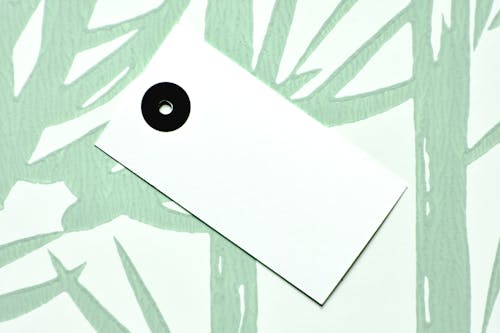 White Paper Tag with a Hole