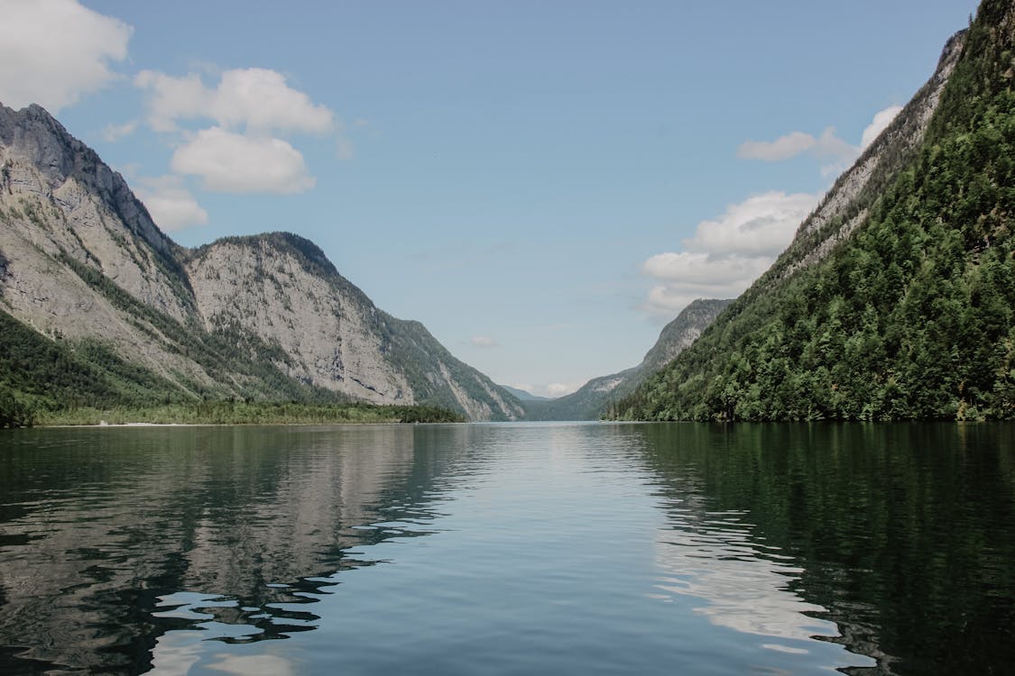 Mountain by Calm Lake