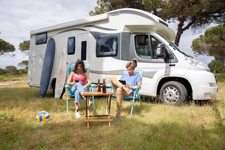 A Couple In A Camping Trip