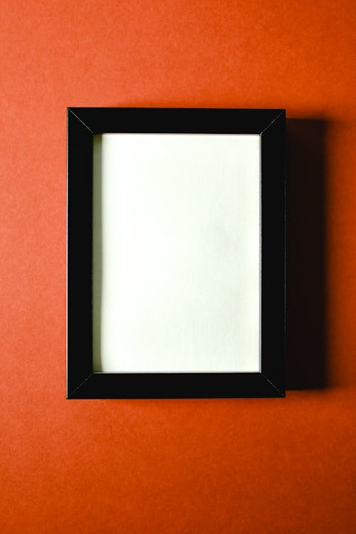 Picture Frame on Red Surface