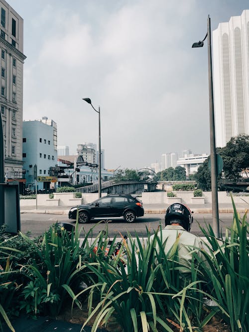 A Black Car on the Road