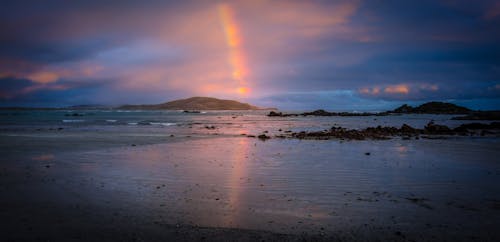 Free stock photo of coastline, new zealand, rainbow