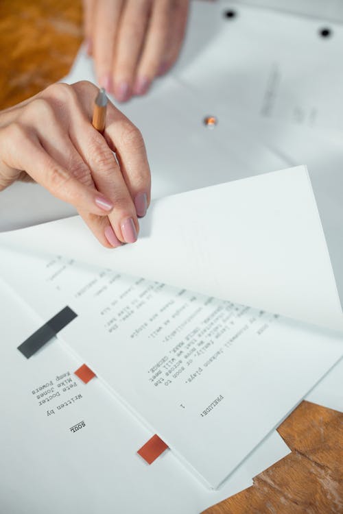 Person Holding White Paper