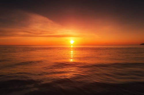 Body of Water during Sunset