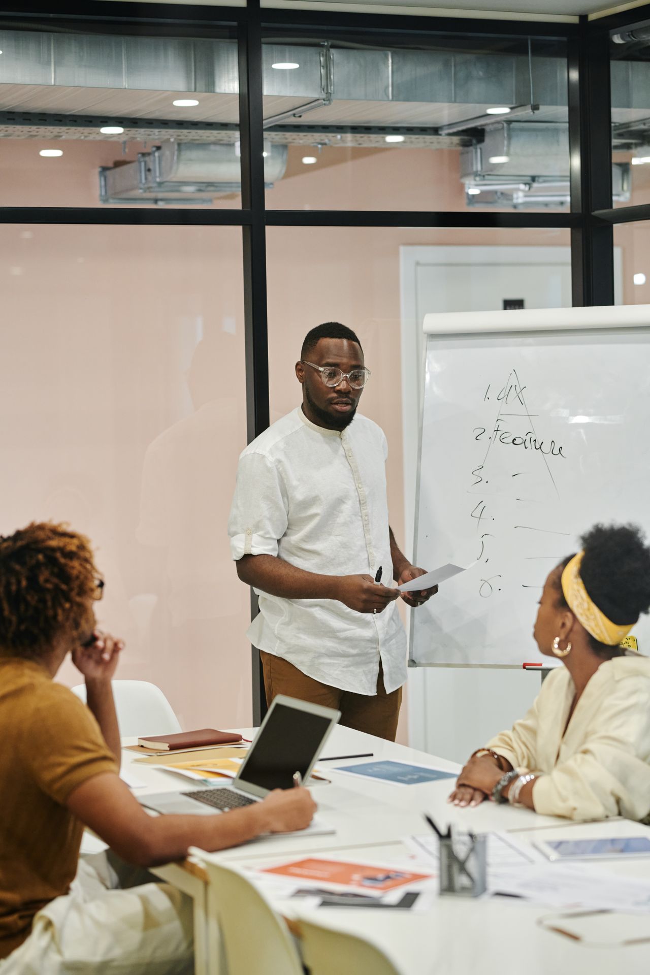 African students in workshop