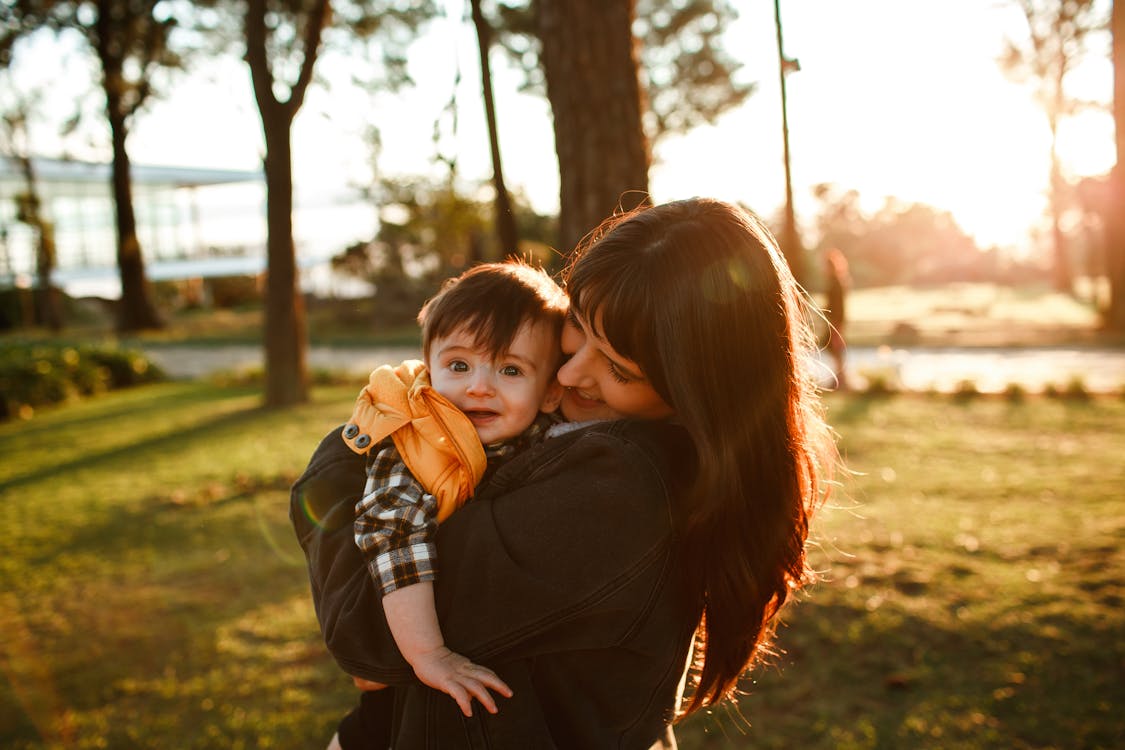 A Mother Hugging Her Son · Free Stock Photo
