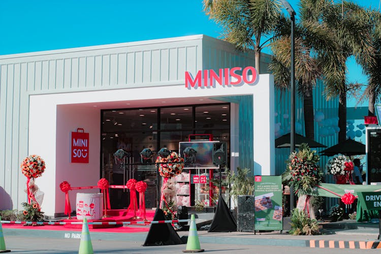 An Opening Of A Miniso Shop