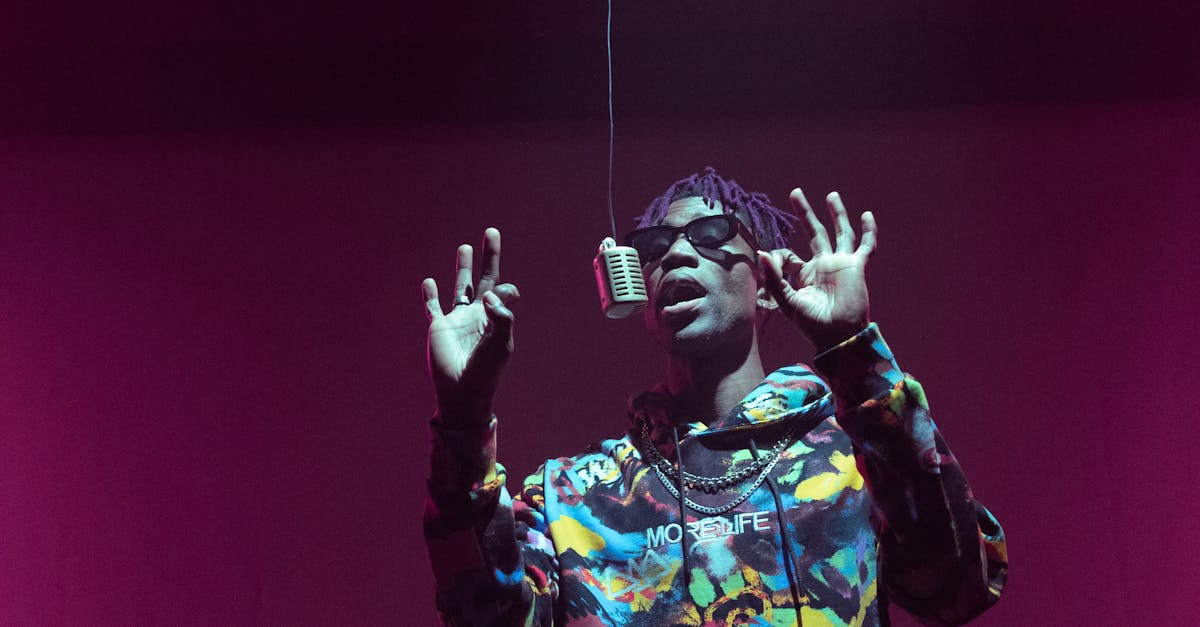 A Male Rapper Singing Rap Song · Free Stock Photo