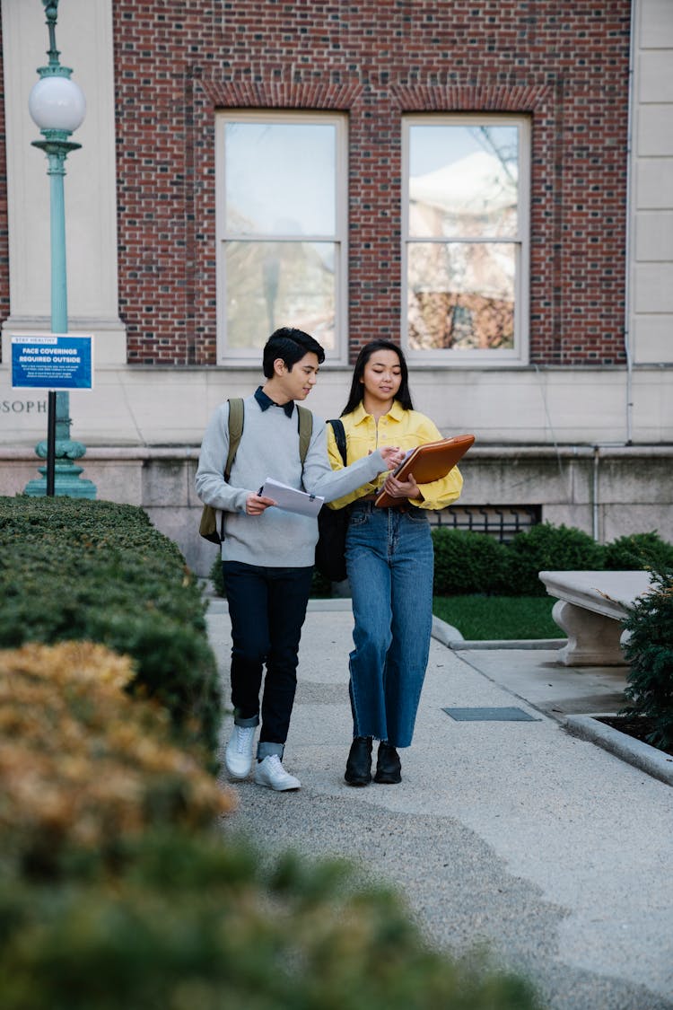 Students Walking Together