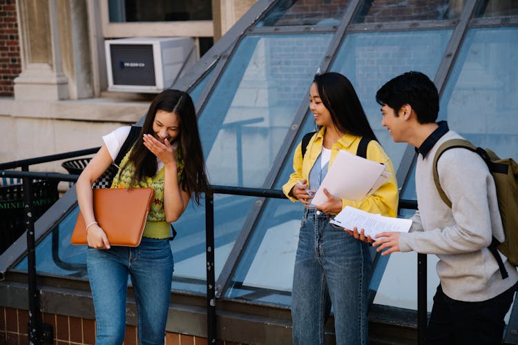 Teenagers Laughing Together