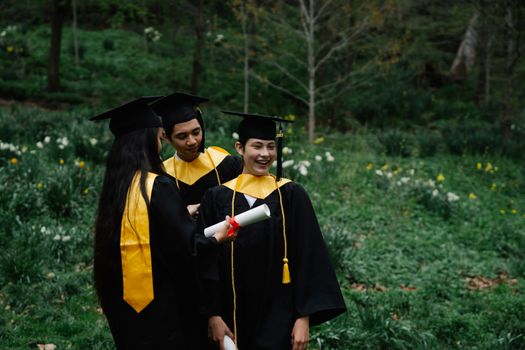 AI Graduation music video frame — proud mood