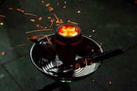 Coal Inside a Coal Burner