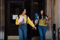 Students walking beside each other