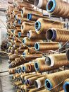 Brown and Blue Rolled Thread