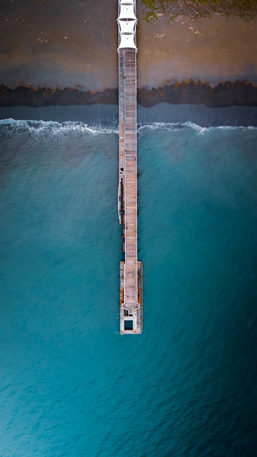 Aerial Shot of a Pier