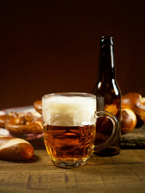 Free A Beer in the Glass Stock Photo