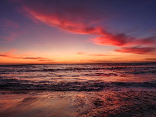 경치가 좋은, 바다 경치, 새벽의 무료 스톡 사진