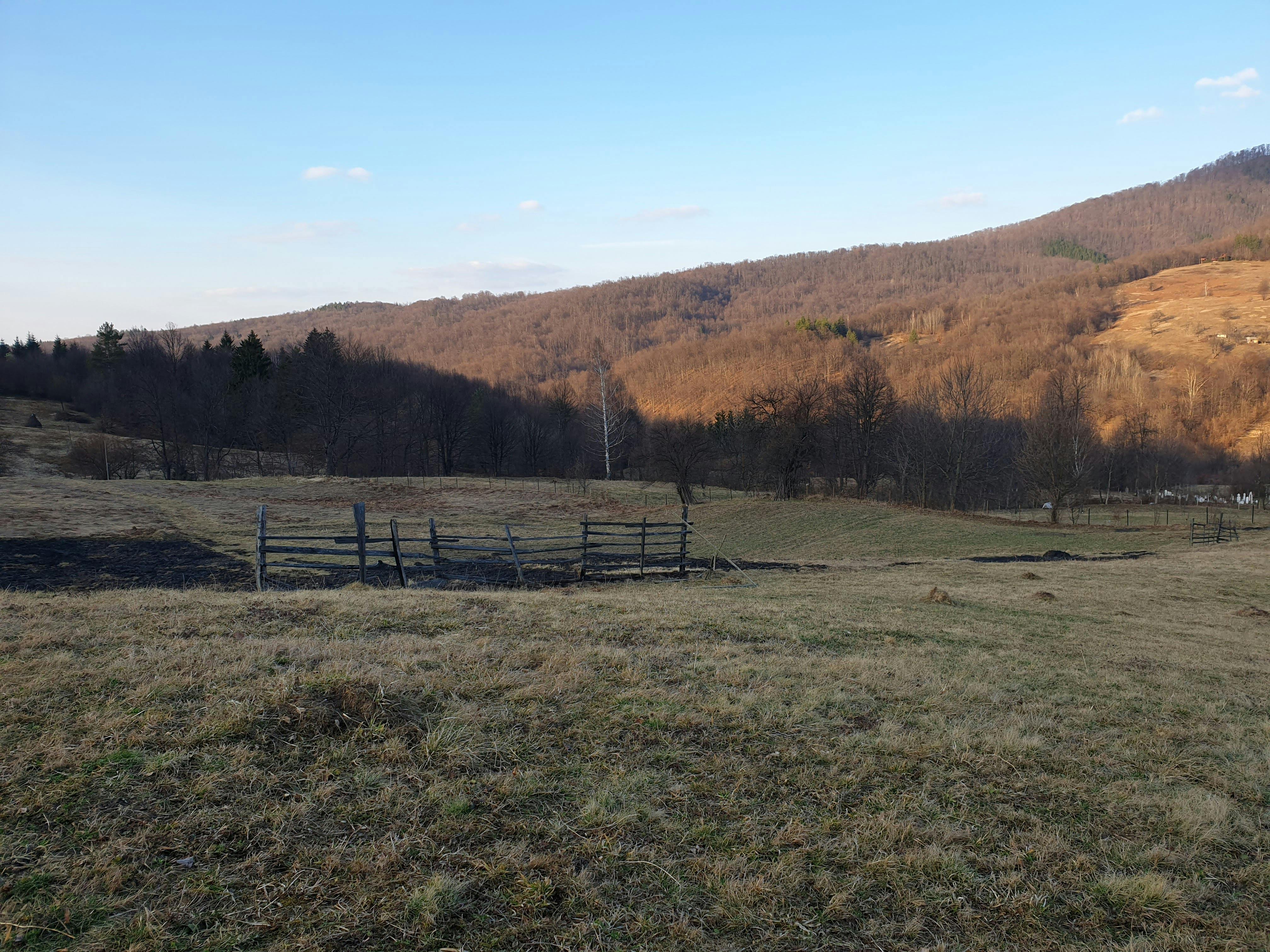 Burning city at night from aerial strike