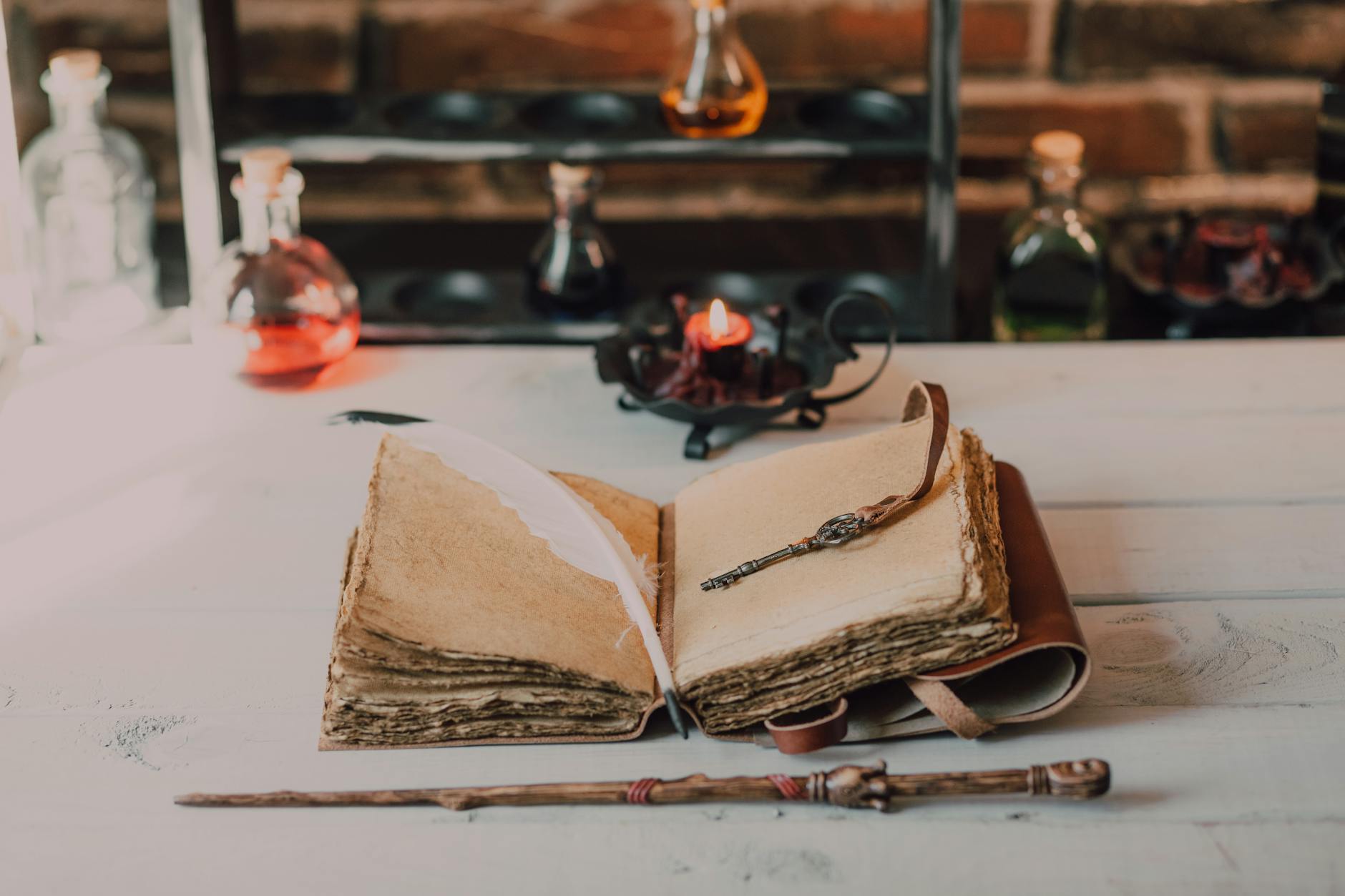On Old Key over an Old Book
