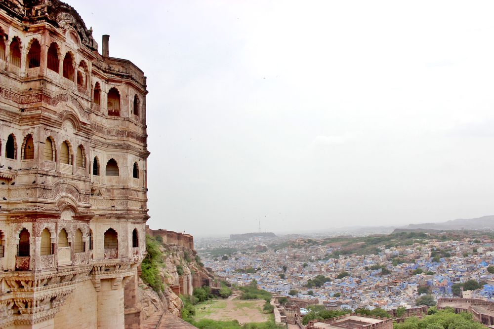 Fortaleza Mehrangarh sobre la Ciudad Azul de Jodhpur