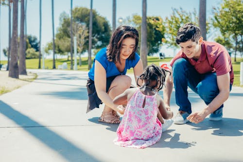 A Happy Family Playing