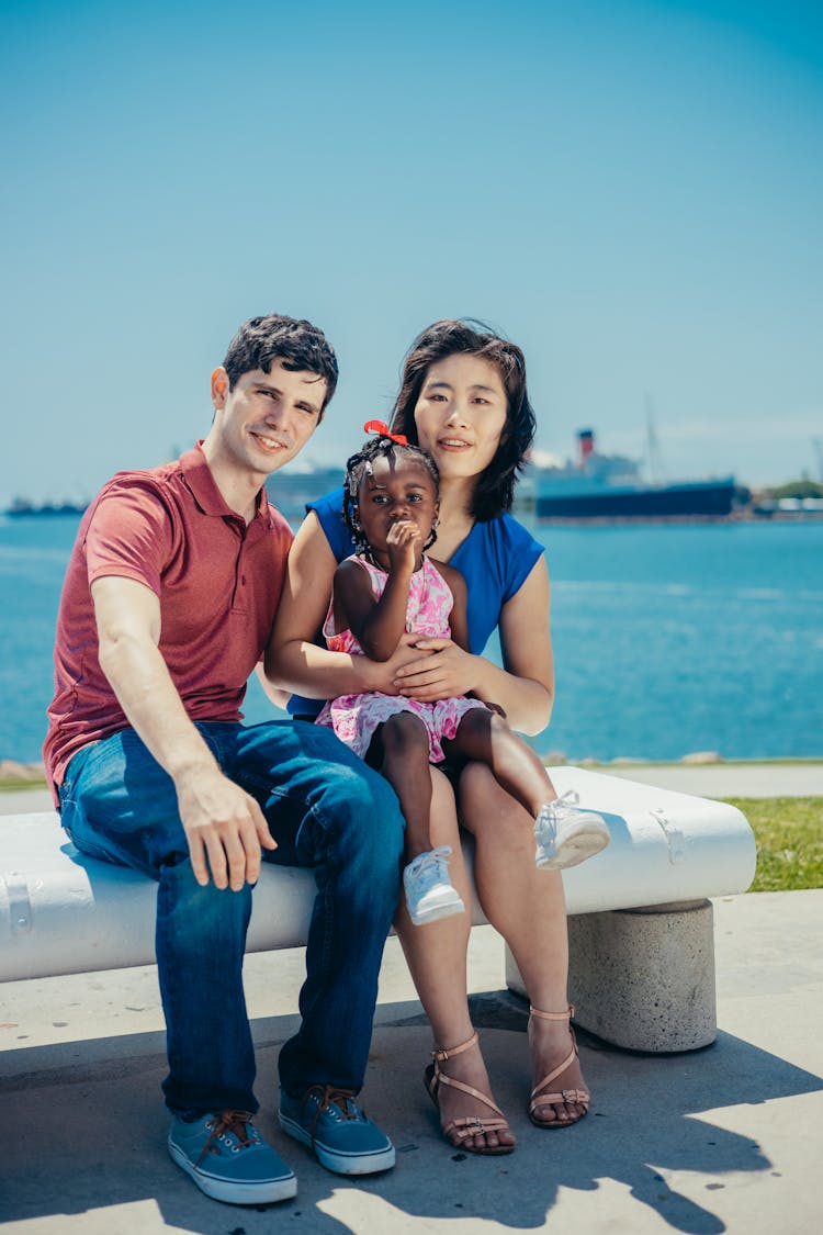 A Happy Family Sitting