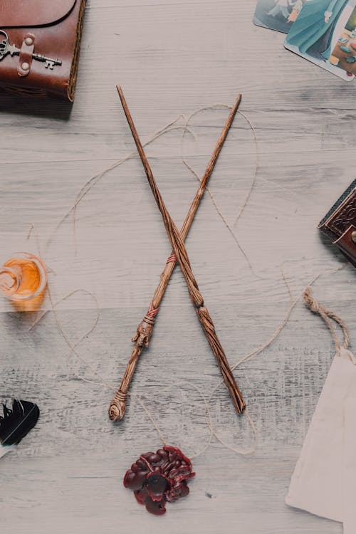 Close-Up Shot of Wands