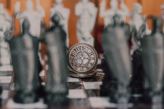 Close-Up Shot of Chess Pieces