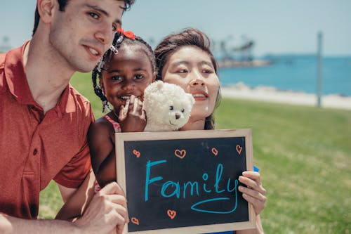 Free Happy Interracial Family Stock Photo