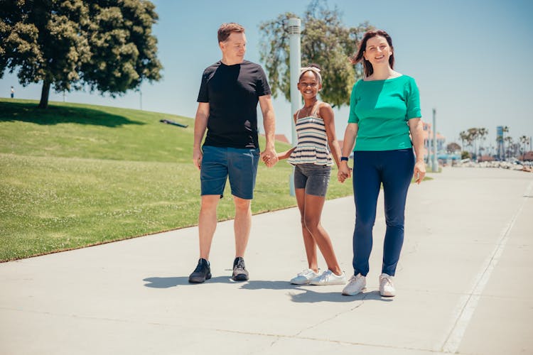 Caucasian Couple With African American Child 