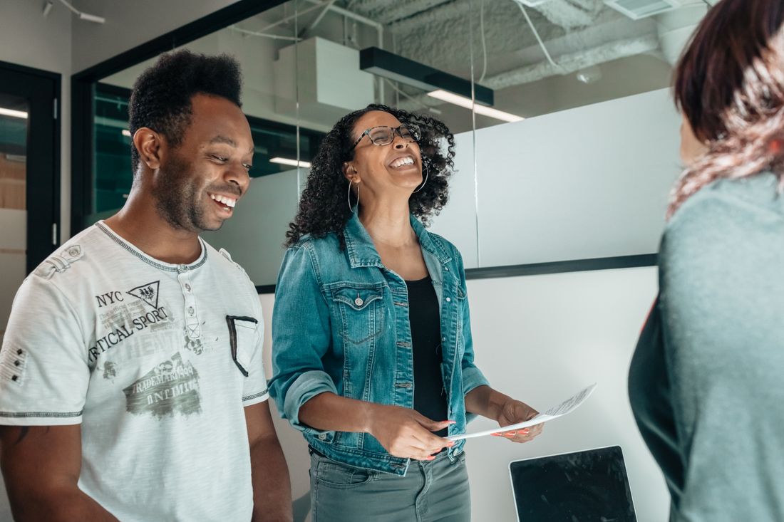 Couple receiving professional financial guidance