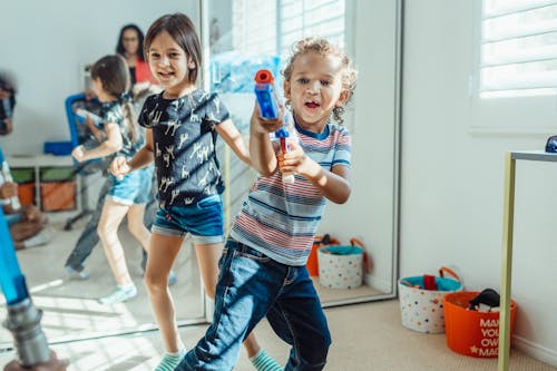 Children Playing in a Room