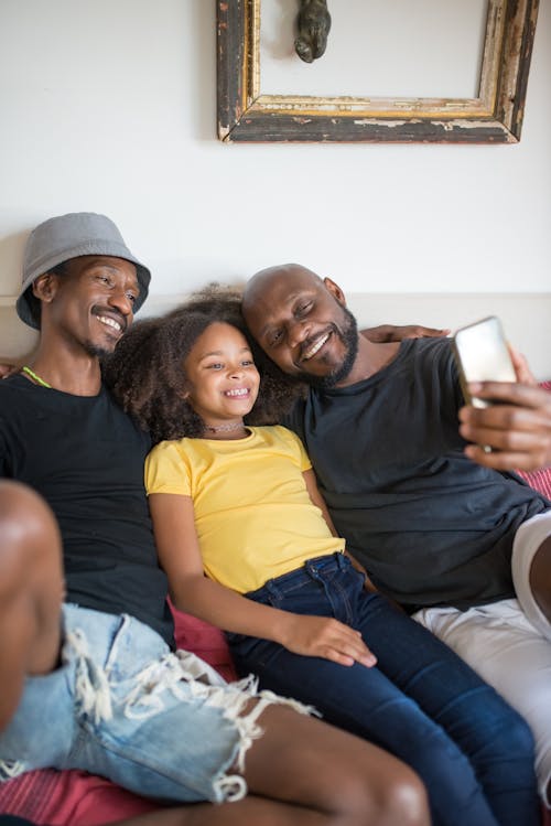 A Family Taking a Groupie Photo