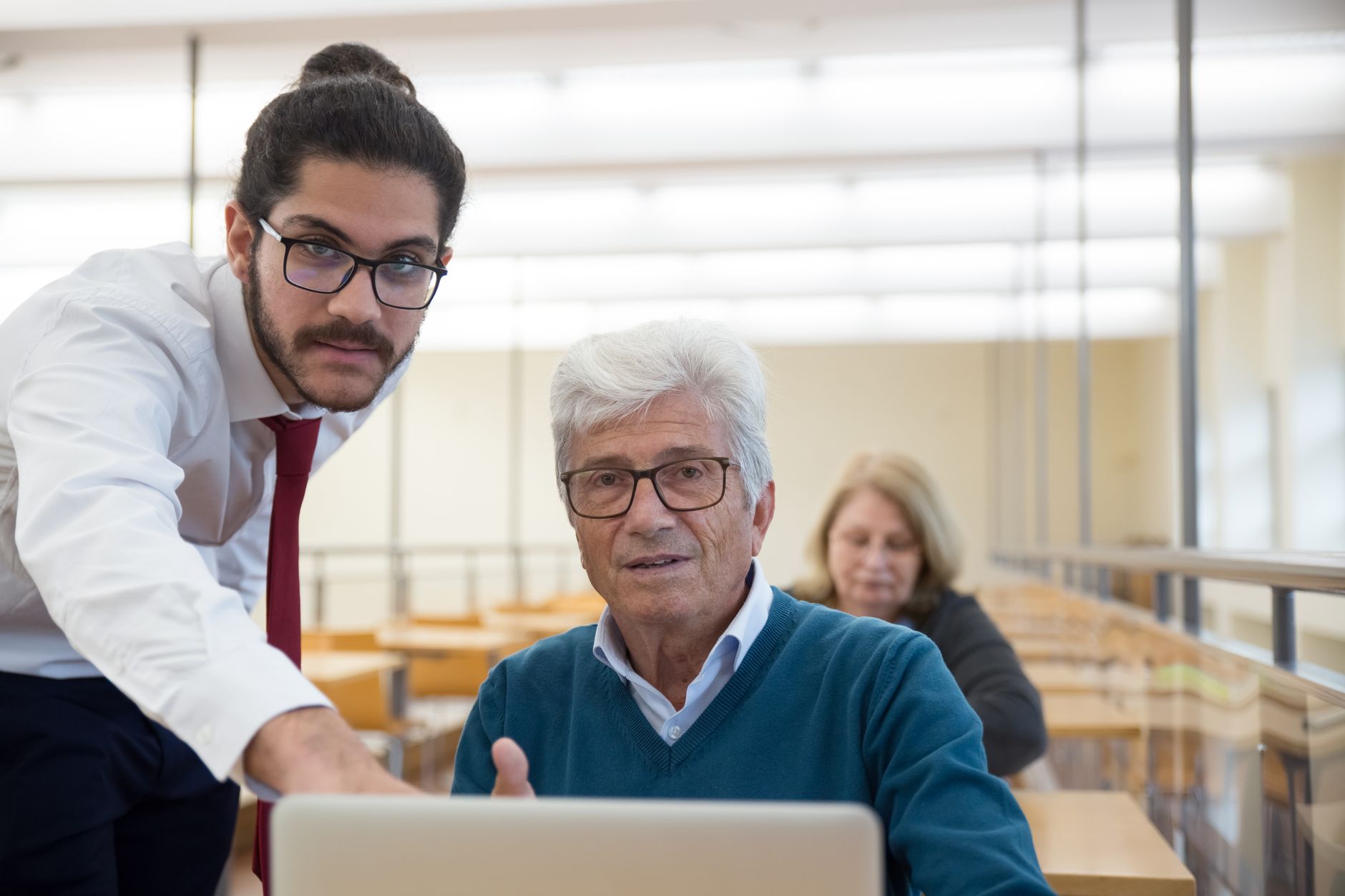 Der Lehrer von damals ist auch da