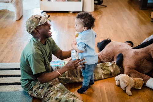 A Military Dad Caring for His Son 