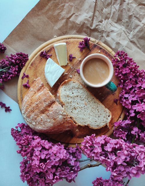 คลังภาพถ่ายฟรี ของ กาแฟในถ้วย, ขนมปัง, คาเฟอีน