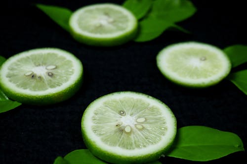 Lime Slices on the Table