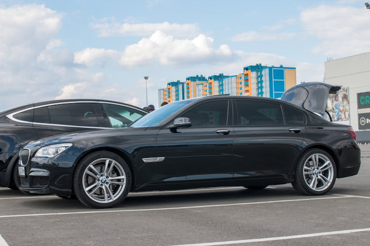 Side View Of A Parked BMW 7 Series