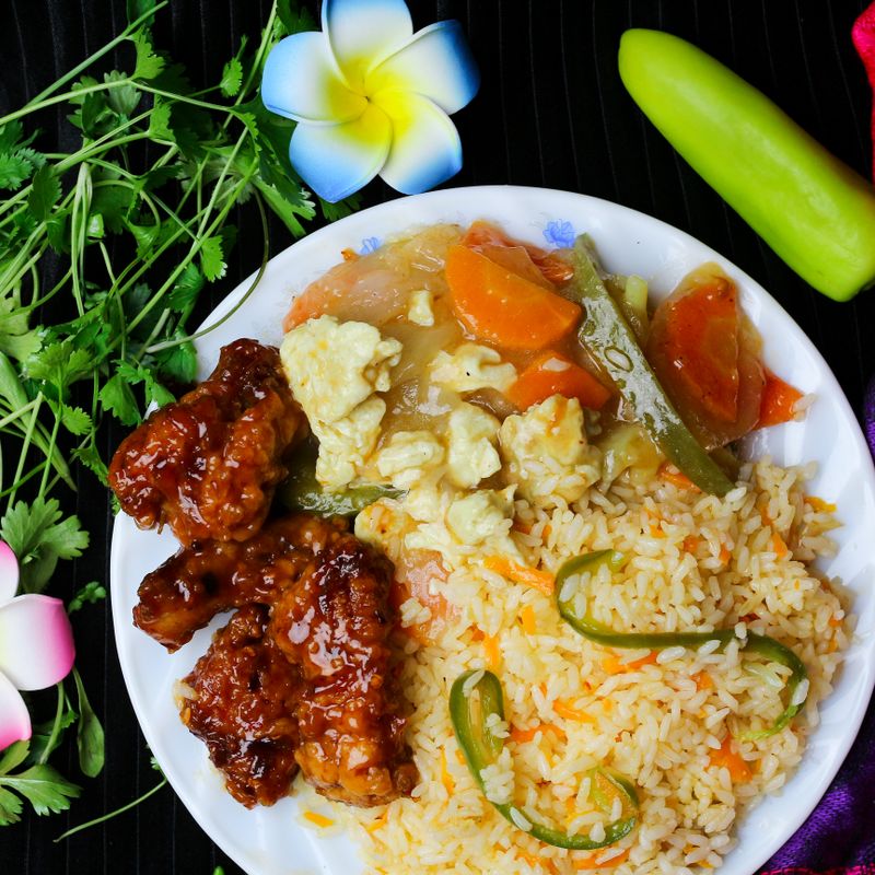 Corn and Bell Pepper Fried Rice