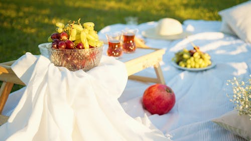 Food on Brown Wooden Tray