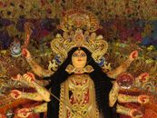 Hindu Deity Statue with Multiple Arms